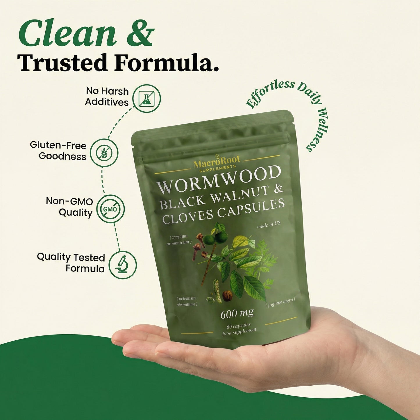 MacroRoot® - Wormwood with Black Walnut & Cloves