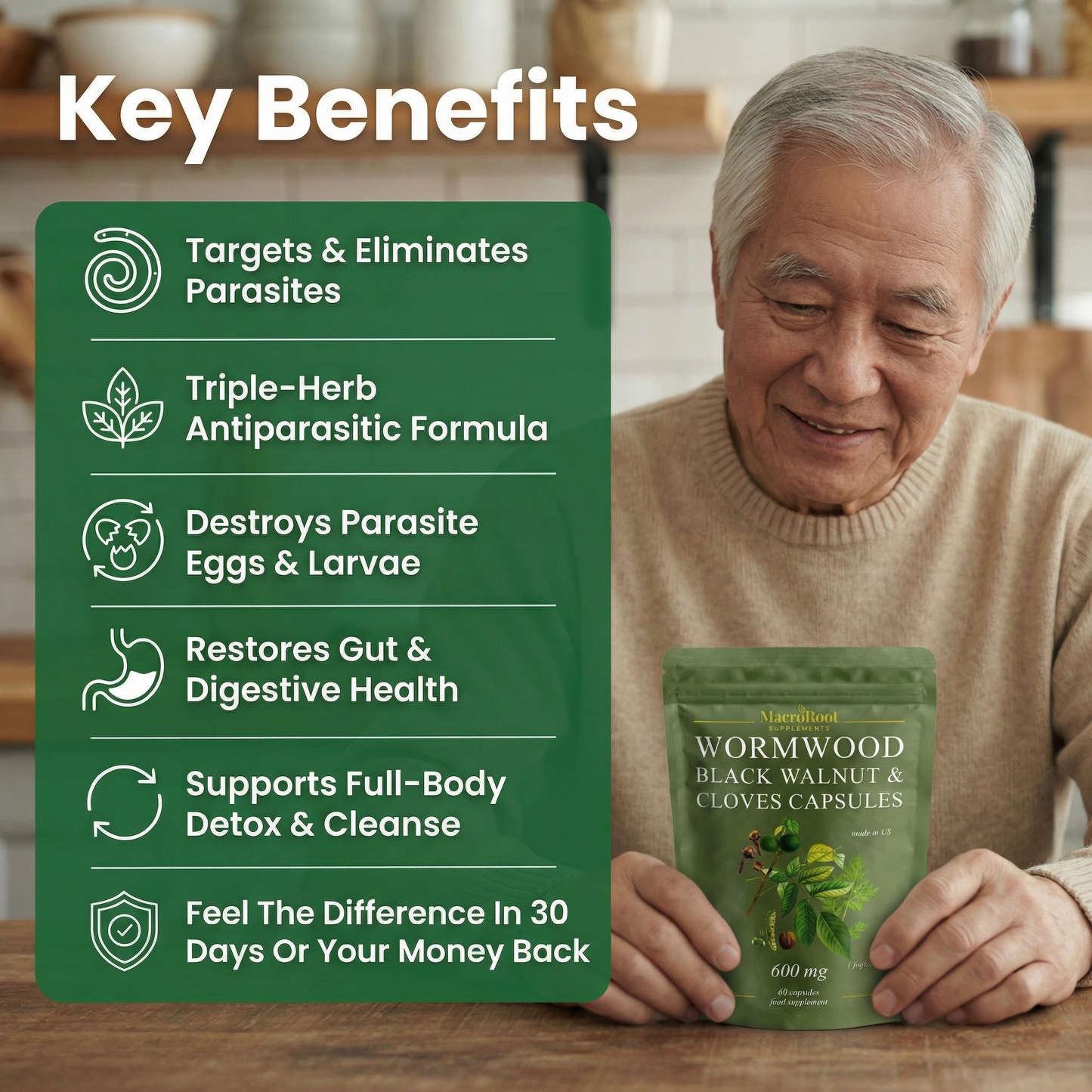 MacroRoot® - Wormwood with Black Walnut & Cloves